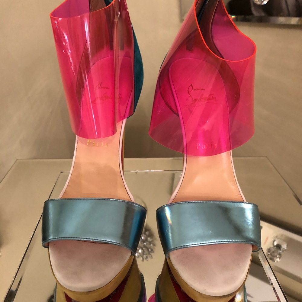 Christian Louboutin Multicolored Sandals Size 38